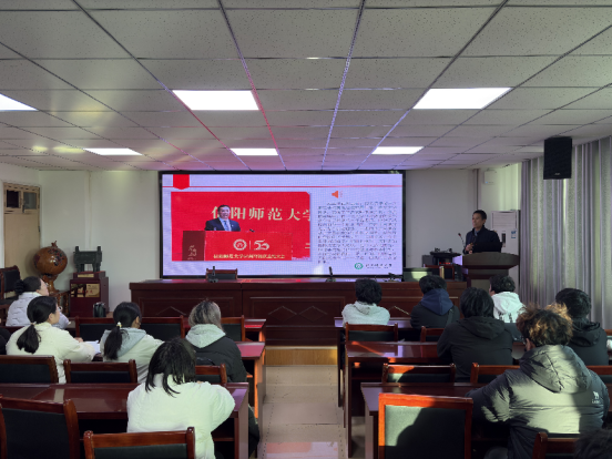 学校关工委“金色银龄”宣讲团成员王存选为我们学生开展专题讲座